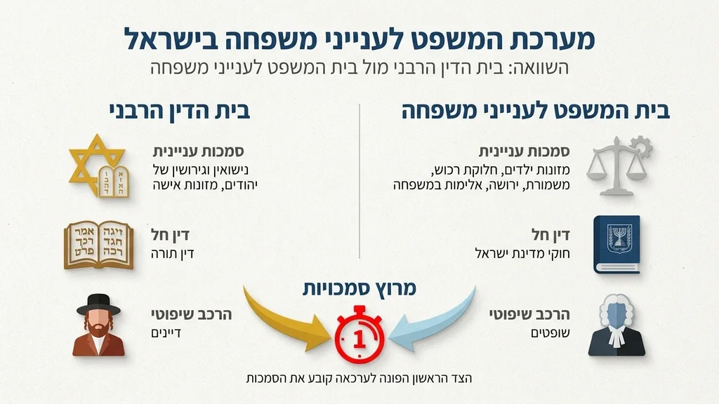 פטיש שופט וספרי חוק המייצגים את הערכאות המשפטיות