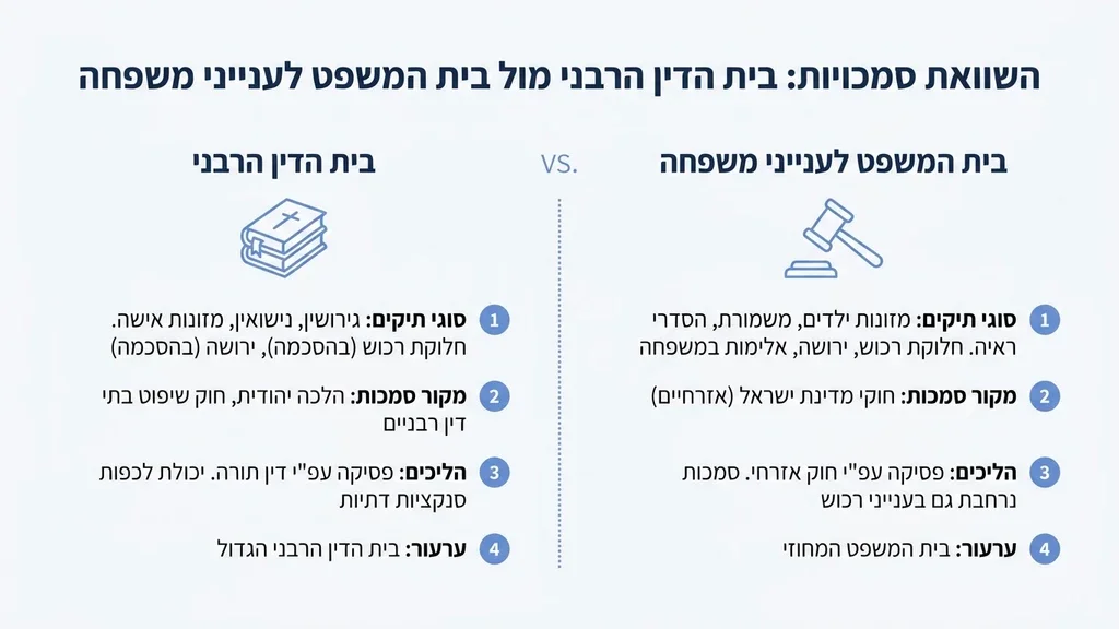 נוצר על ידי מודל בינה מלאכותית Gemini Pro ספרי חוק ומשפט המייצגים את הבסיס המשפטי בתביעות מזונות