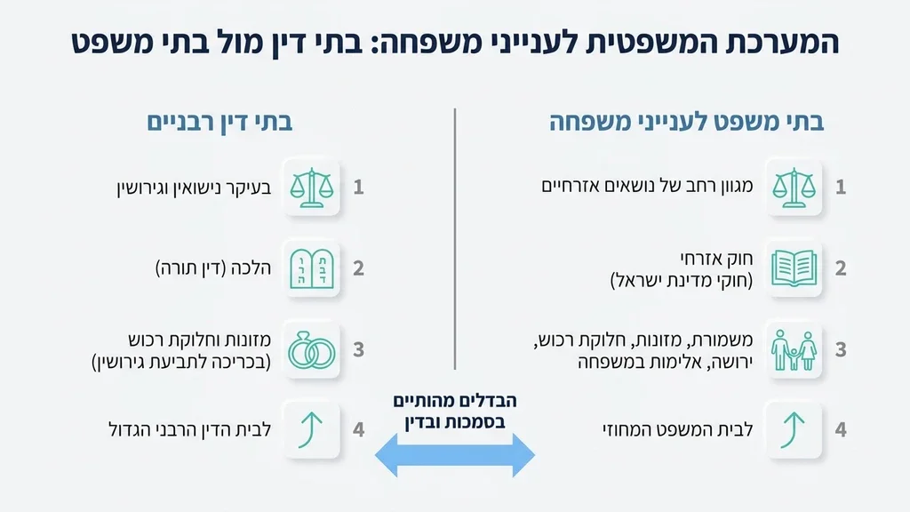 נוצר על ידי מודל בינה מלאכותית Gemini Pro ספרי חוק ומשפט לצד פטיש שופטים על שולחן עץ