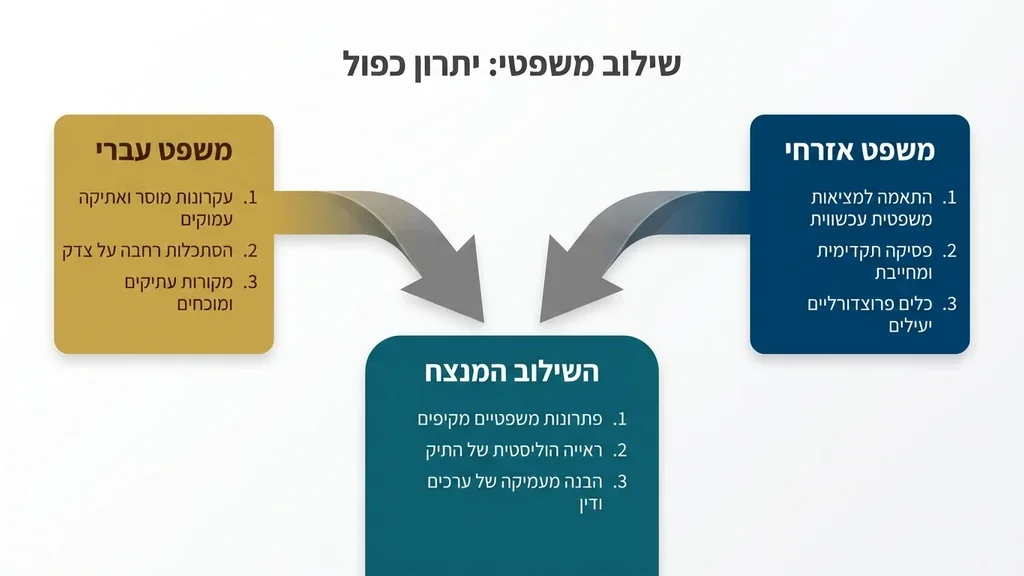 נוצר על ידי מודל בינה מלאכותית Gemini Pro אסטרטגיה משפטית וייצוג בבתי דין