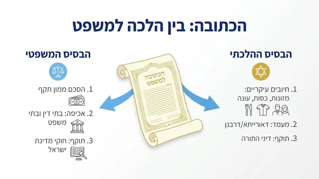 נוצר על ידי מודל בינה מלאכותית Gemini Pro מסמך כתובה מסורתי ופטיש שופט על שולחן עץ